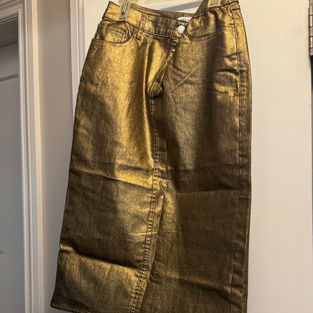 Marc New York Gold Metallic Jeans
